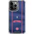 NBA Detroit Pistons Jersey iPhone 14 Pro Clear Case